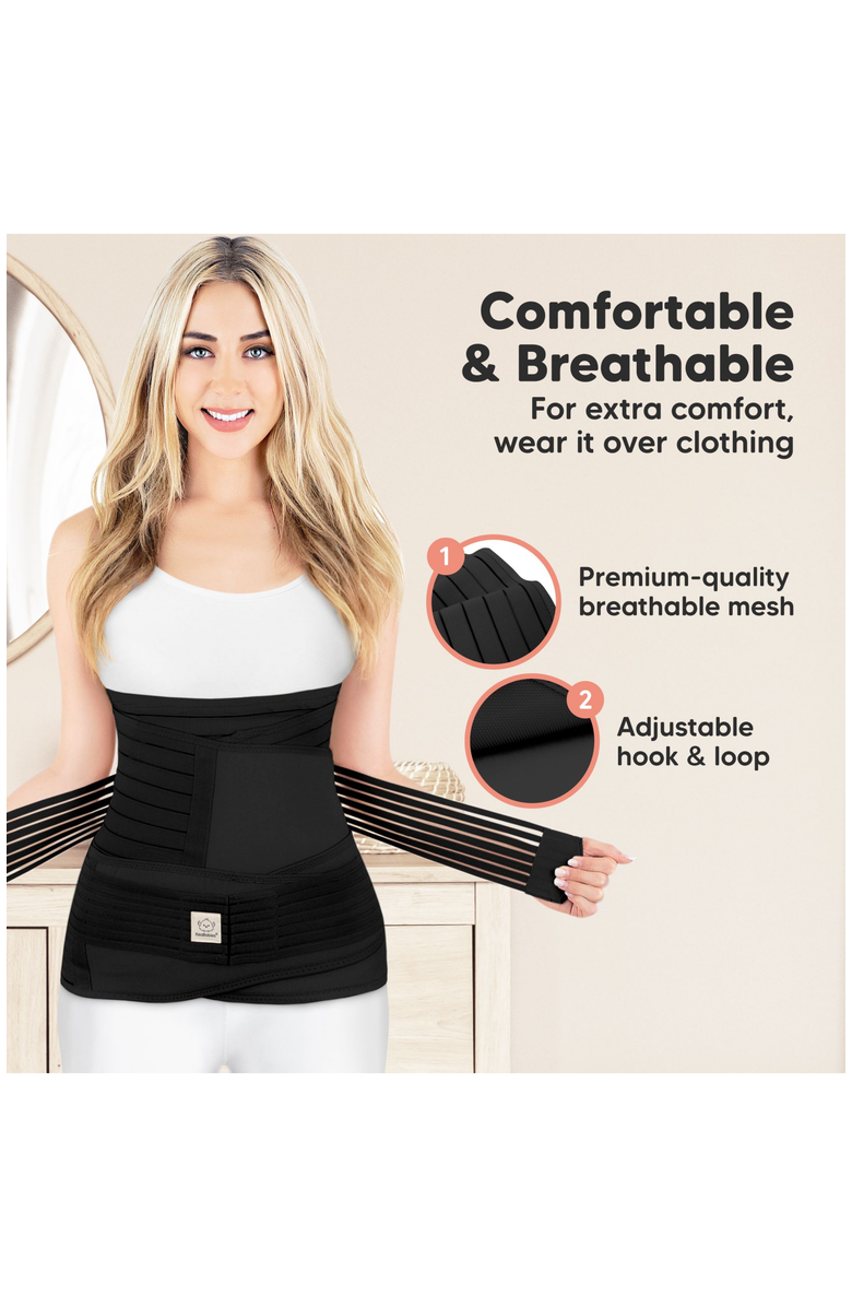 KeaBabies Revive 3-in-1 Postpartum Recovery Support Belt, Alternate, color, Midnight Black