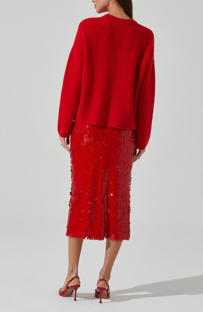 ASTR the Label Amos Paillette Midi Skirt, Alternate, color,