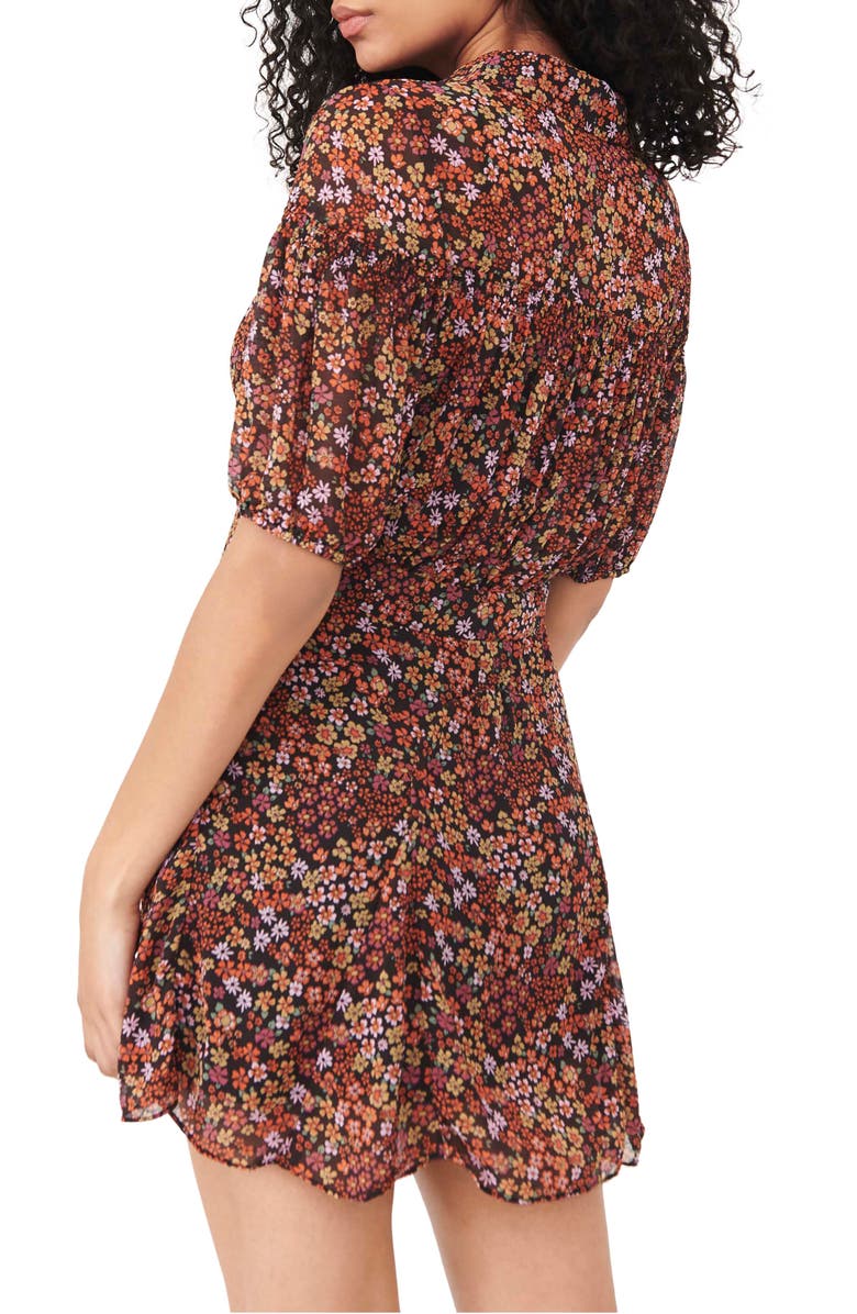 Free People Bonnie Floral Print Minidress, Alternate, color, 