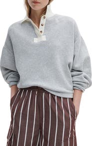rag & bone Vintage Terry Polo Sweatshirt