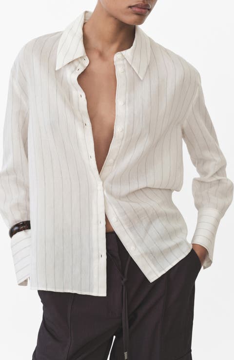 Women's Ivory Striped Tops | Nordstrom Women's Ivory Striped Tops | Nordstrom