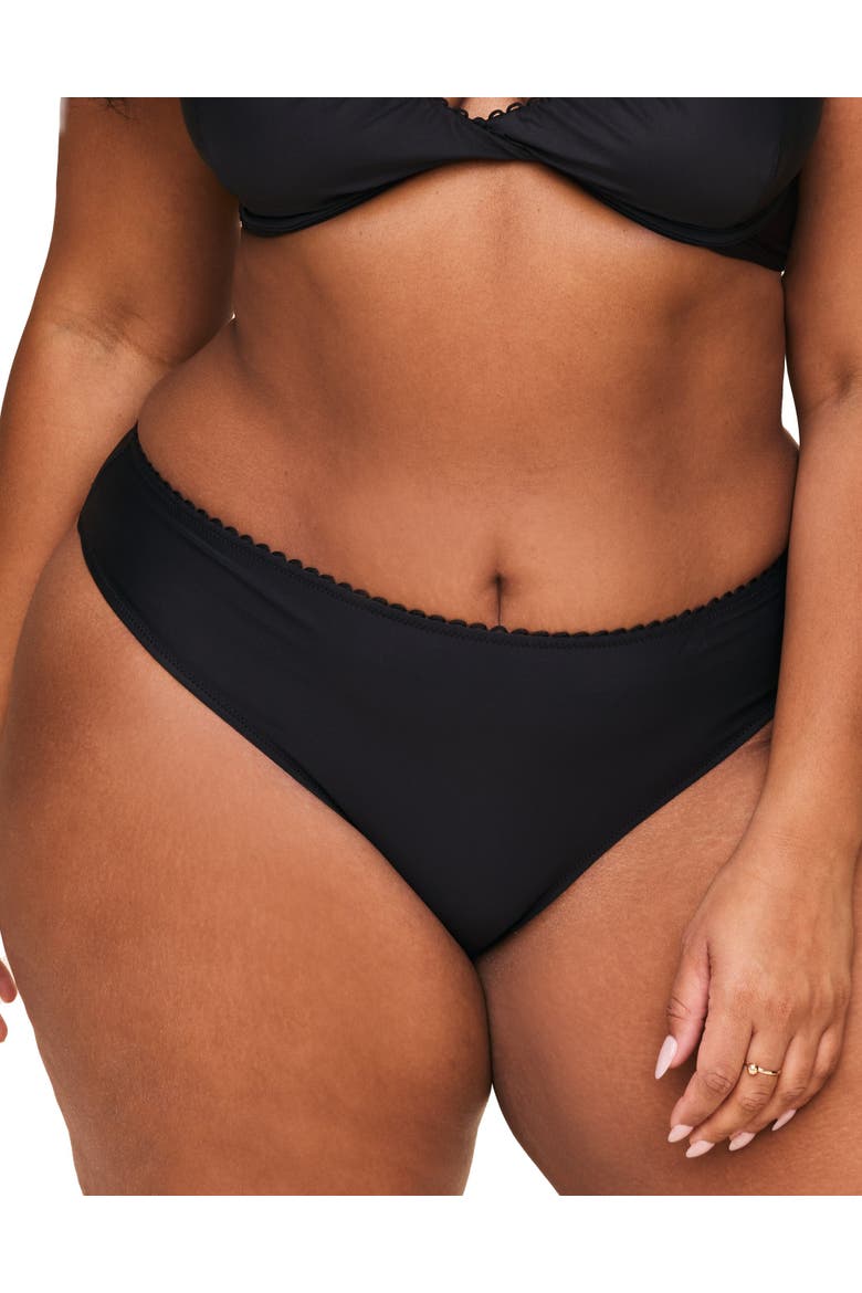 Pilar Swimwear Cheeky Bikini Bottom, Main, color, Black