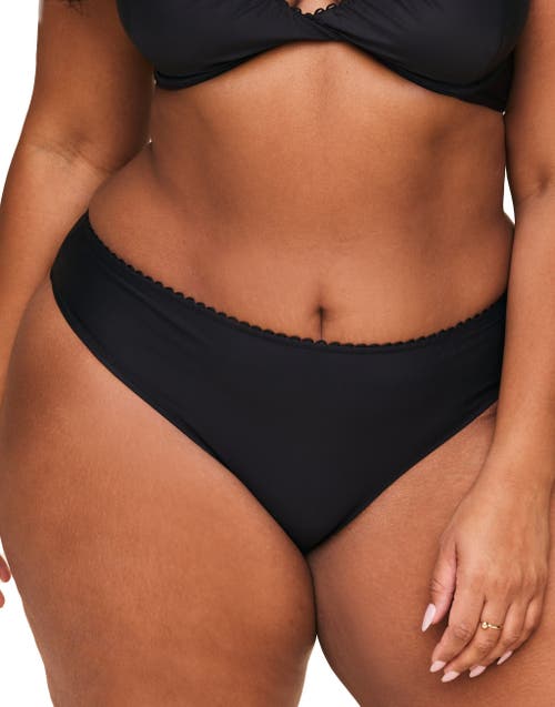 Adore Me Pilar Swimwear Cheeky Bikini Bottom In Black