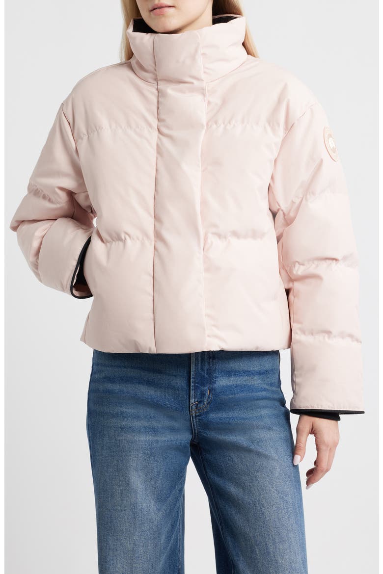 Grandview Black Label Cropped Puffer Jacket, Main, color, VINTAGE ROSE