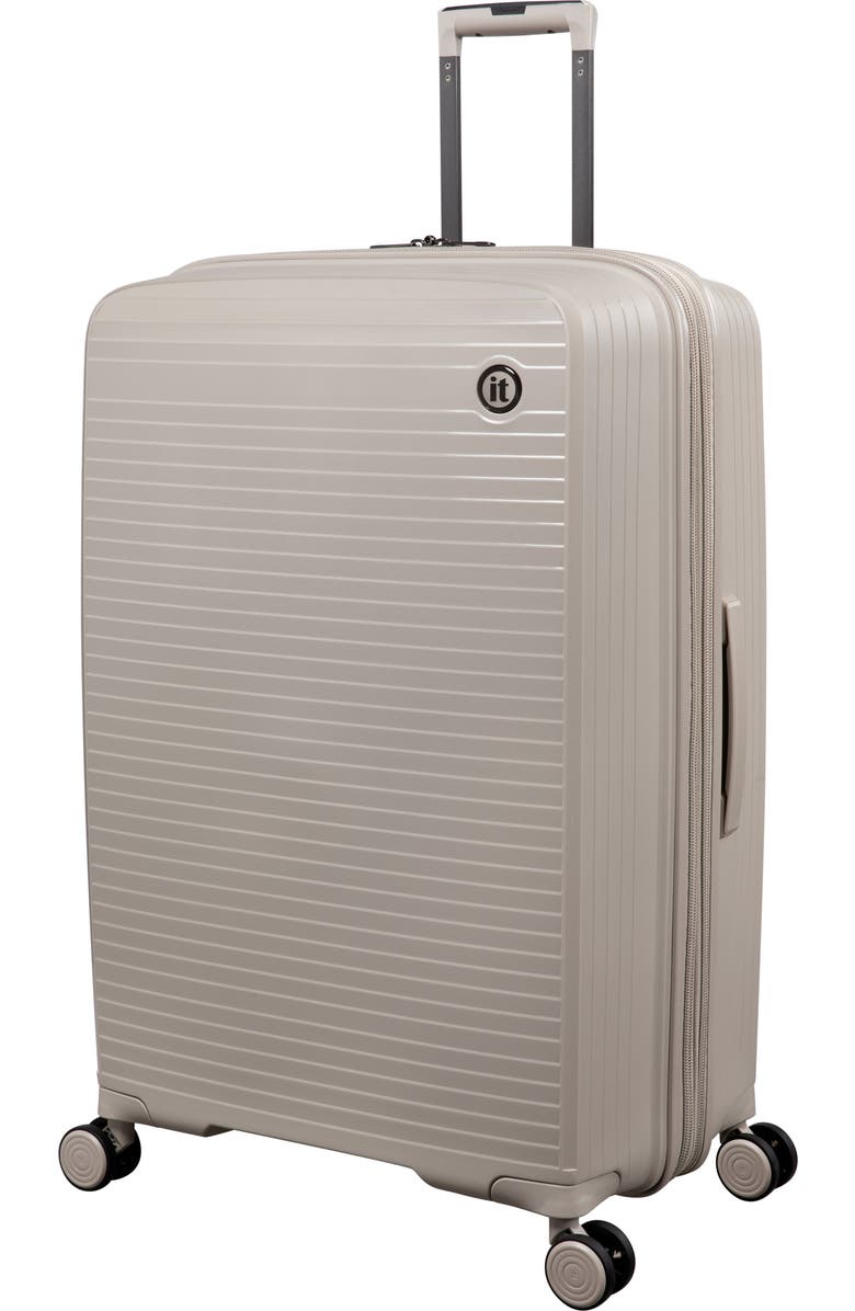 IT LUGGAGE Spontaneous 30-Inch Hardside Checked Expandable Spinner, Main, color, Feather Gray