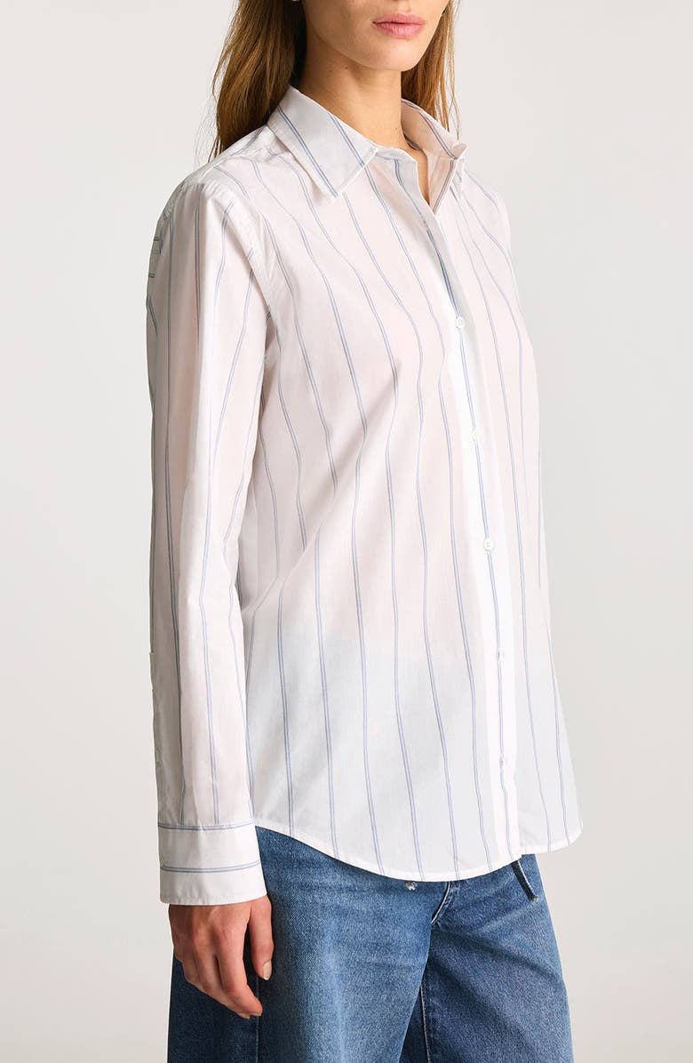 Mavi Jeans Stripe Relaxed Fit Cotton Button-Up Shirt, Alternate, color,