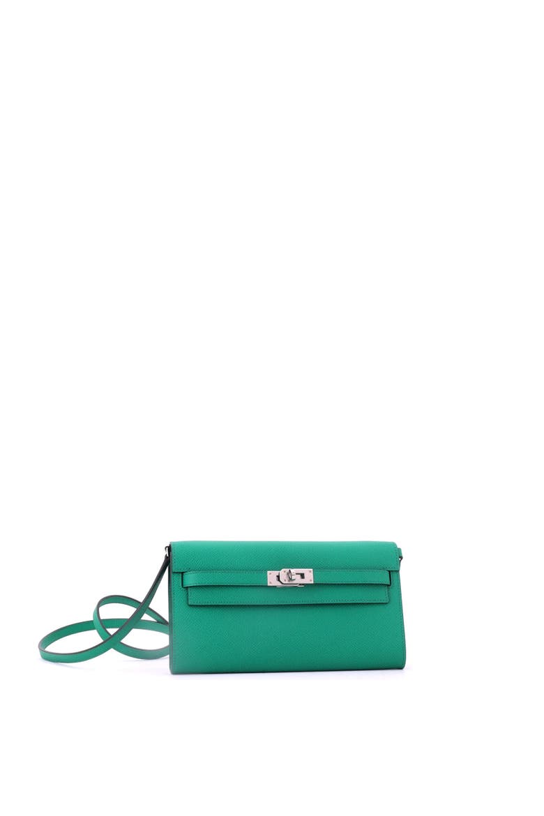 Kelly To Go Wallet Epsom, Alternate, color, Vert Jade