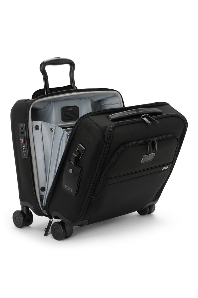 Alpha Compact Carry On, Alternate, color, BLACK