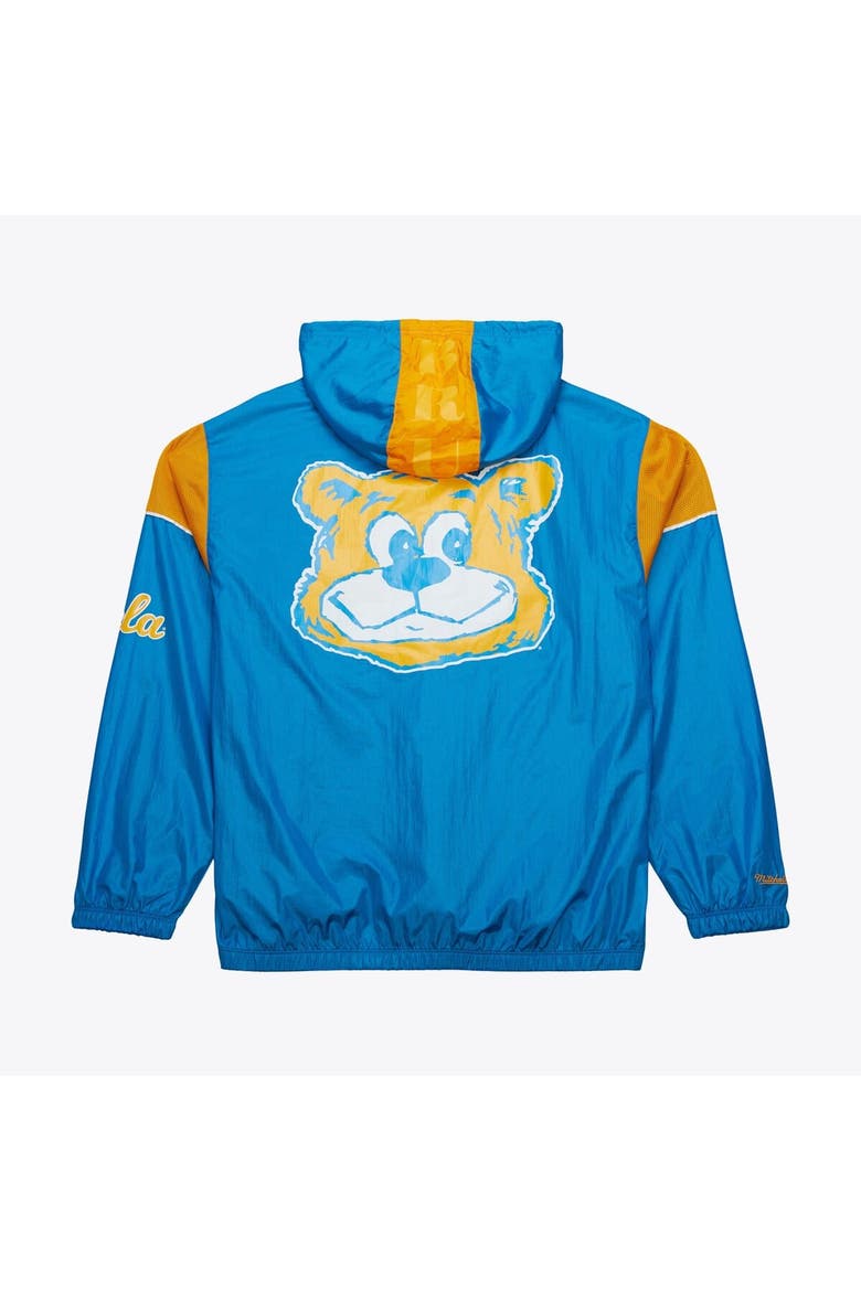 Men's Mitchell & Ness Blue UCLA Bruins Anorak Vintage Logo Half-Zip Hoodie Jacket, Alternate, color, Blue