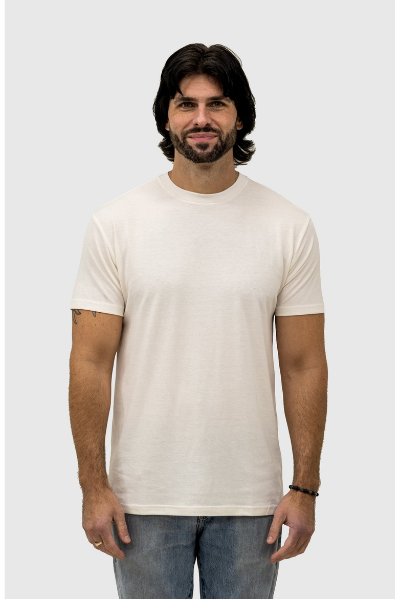 Crew Neck T-Shirts, Alternate, color, Tan, Cream, Chocolate Brown