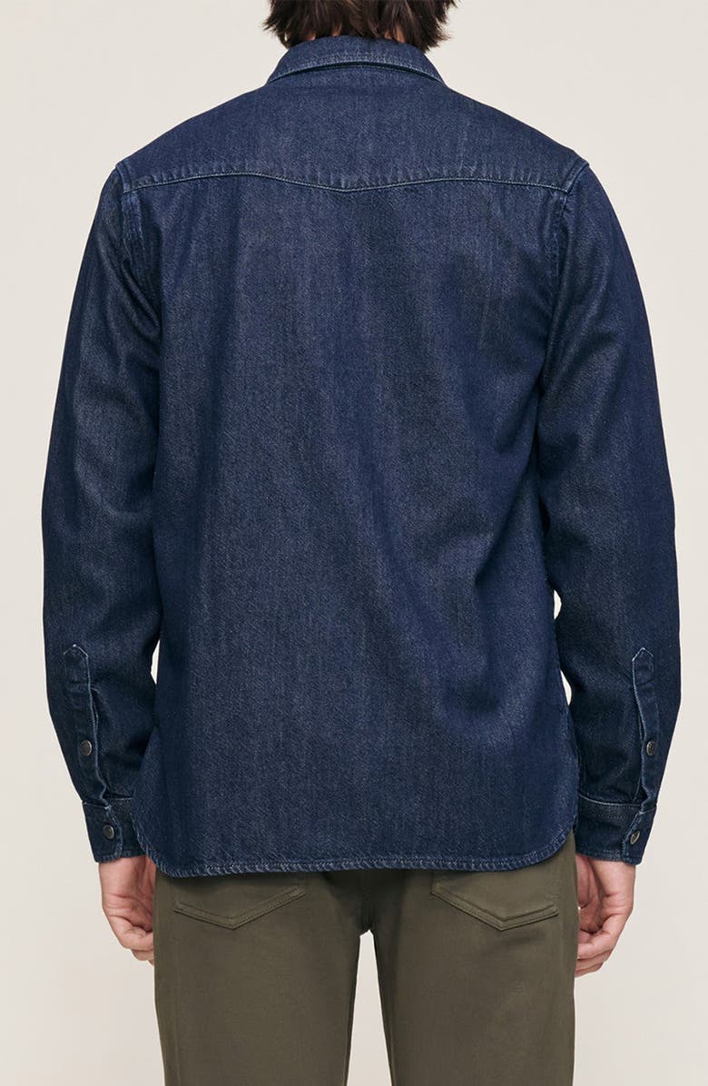 DL1961 Dominick Cotton Blend Denim Western Shirt, Alternate, color, Stockyards