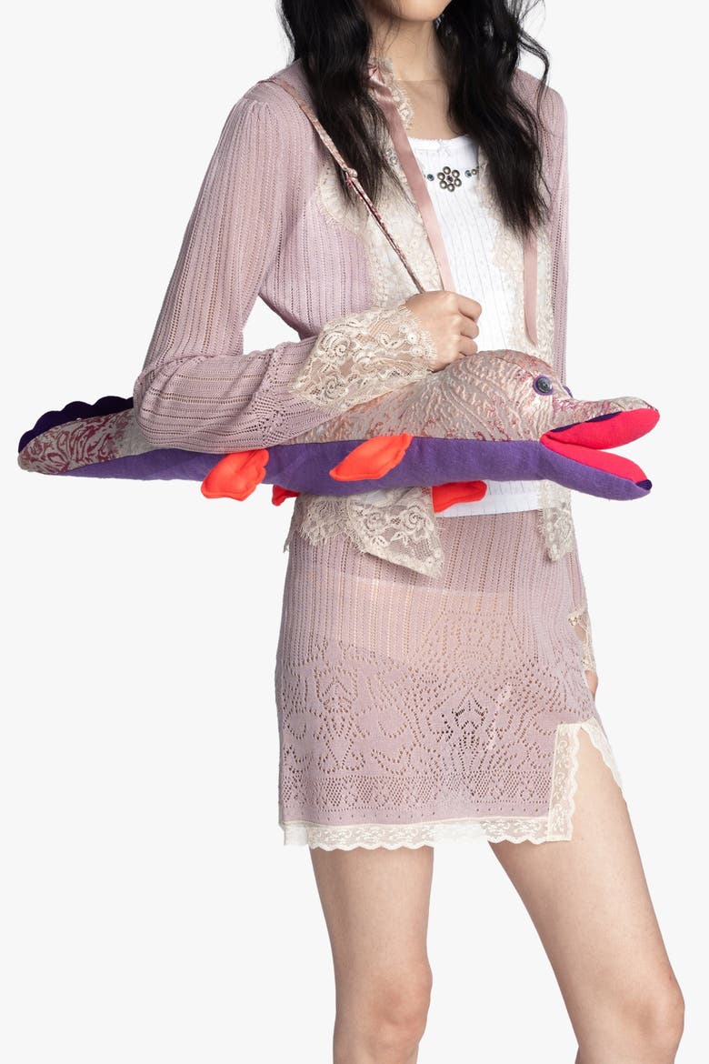 Lingerie Lace Knit Cardigan, Alternate, color, Blush