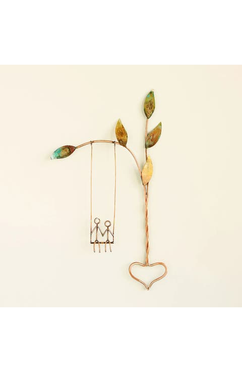 Rooted in Love Swing Sculpture by Haw Creek Forge