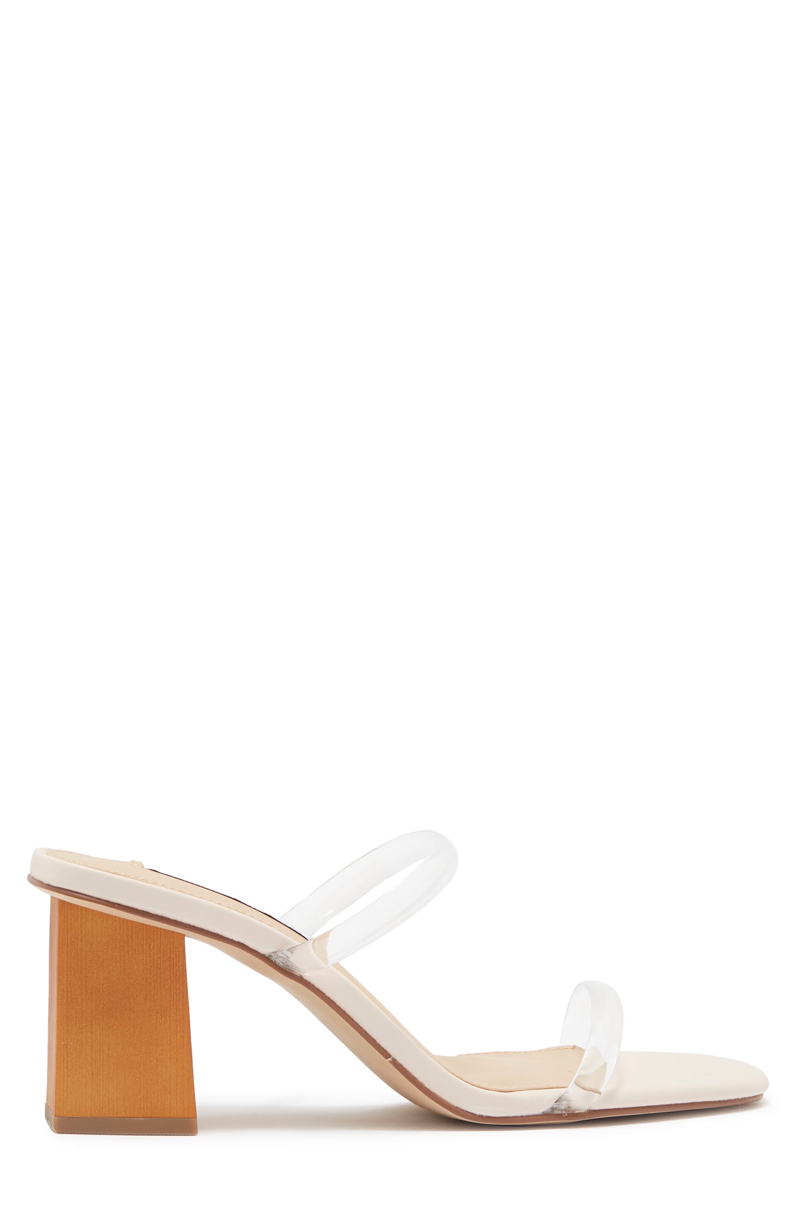 Block Heel Sandal, Alternate, color, CLEAR