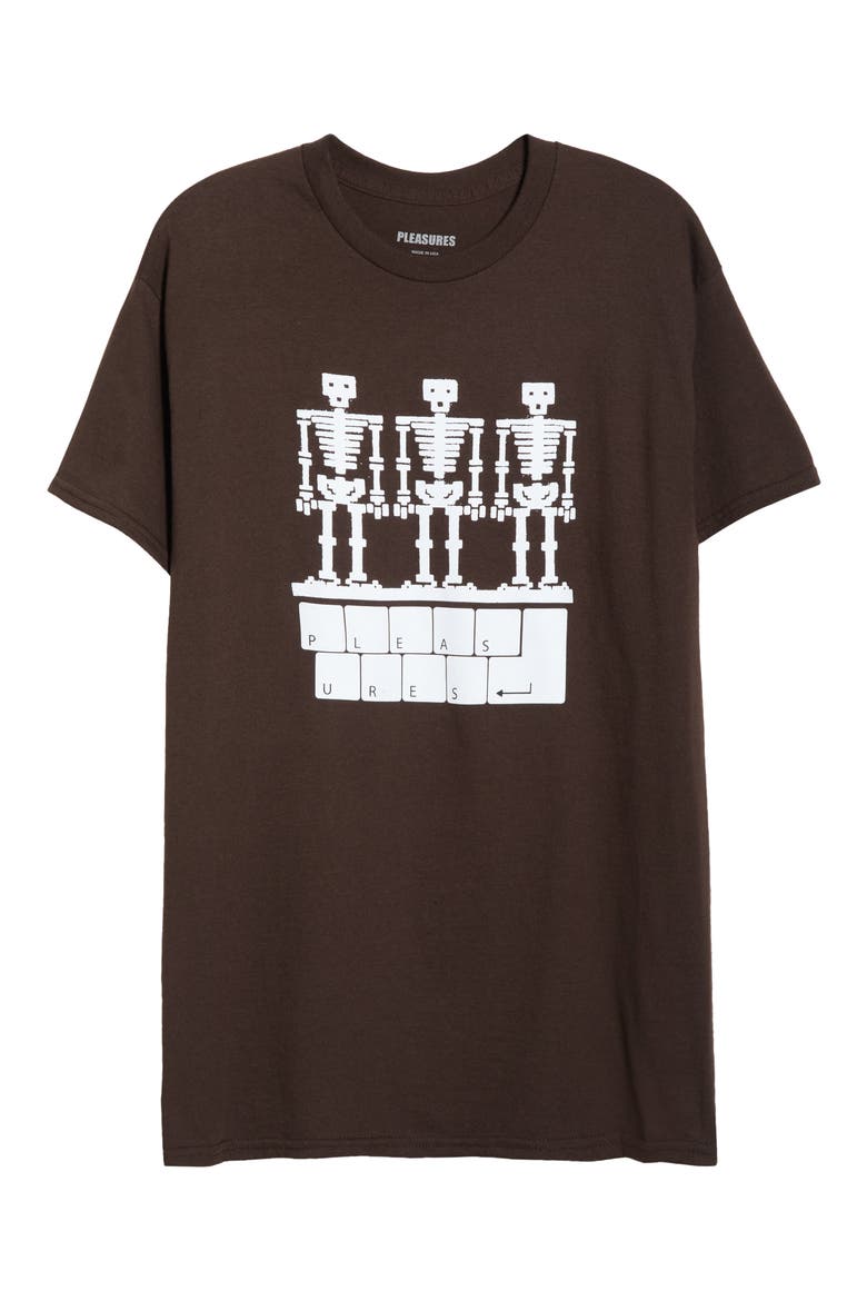 Keyboard Graphic T-Shirt, Alternate, color, CHOCOLATE