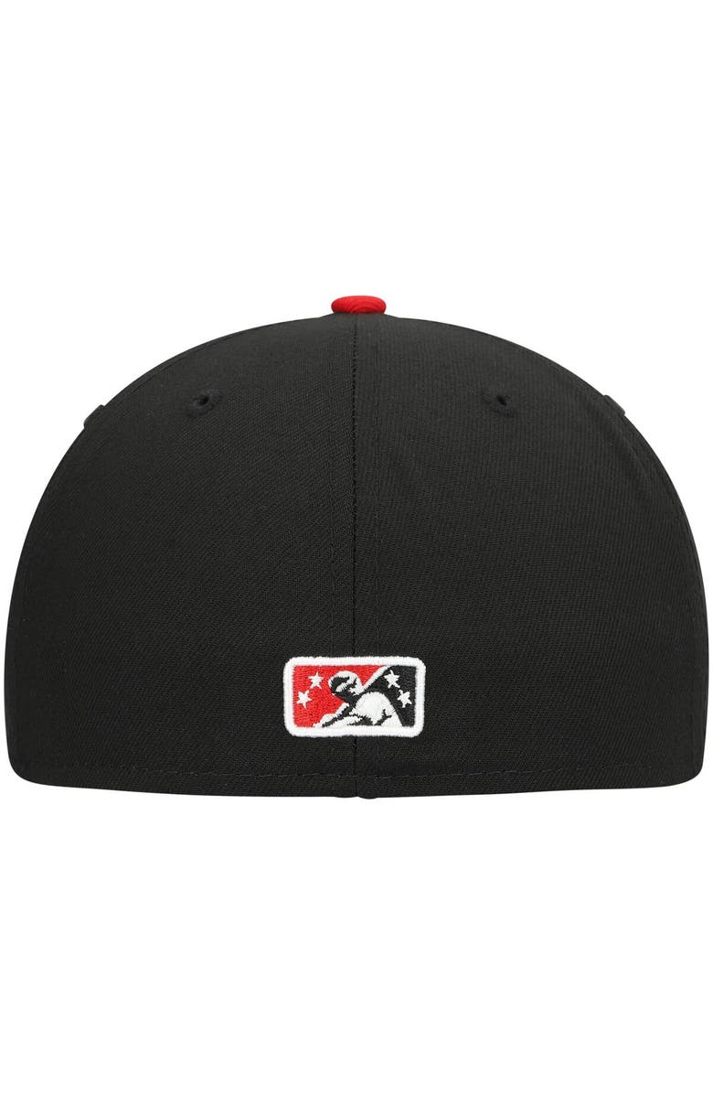 New Era Men's New Era Black Lake Elsinore Storm Authentic Collection Team Home 59FIFTY Fitted Hat, Alternate, color,