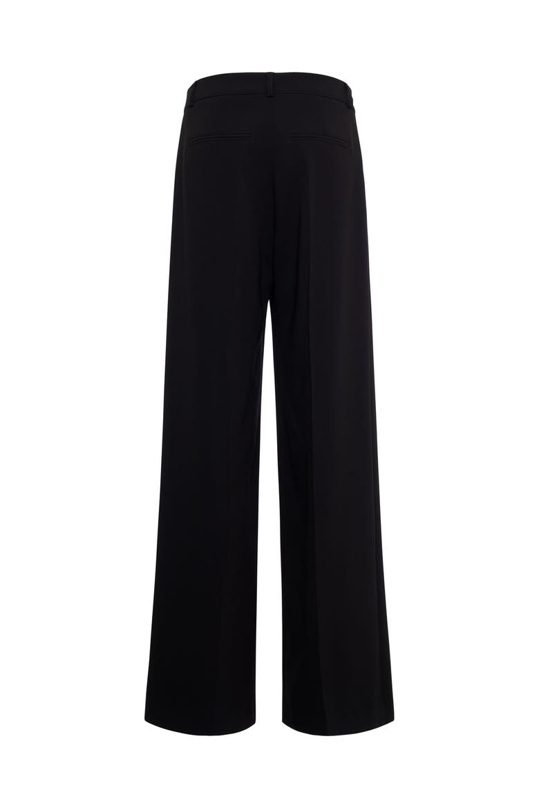 Wide Evening Pants With Slits, Alternate, color, Black