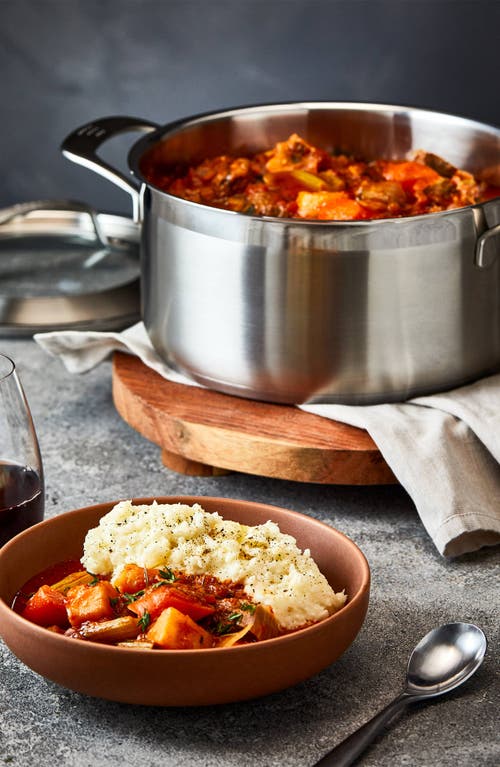 Cuisine::pro ® Id3® Ss 5 Qt. Casserole Pan With Lid In Silver