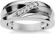 Bliss Diamond Men's Diamond Wedding Ring Lab Grown 10k Gold