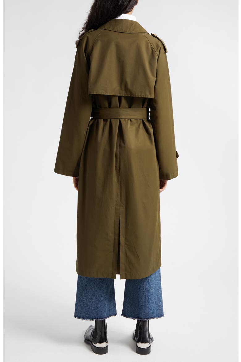 Toussaint Trench Coat, Alternate, color, OLIVE GREEN