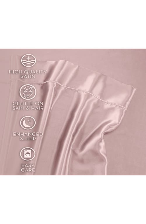 Martex Elegance Satin Sheet Set In Rose Gold