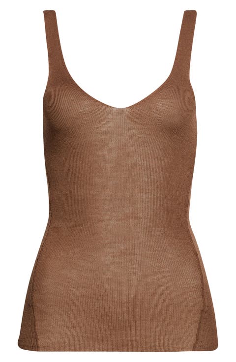 Cindy Rib Extrafine Merino Wool Tank