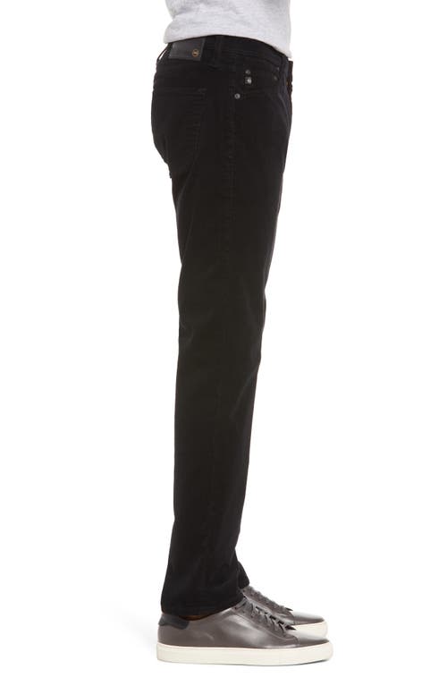 Ag Tellis Slim Fit Corduroy Pants In Pure Black