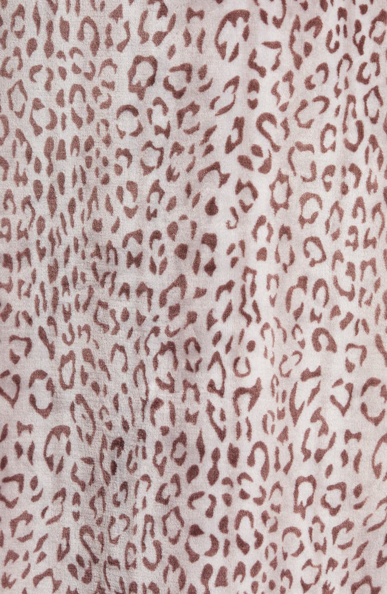 Natori Plush Cheetah Robe, Alternate, color, 