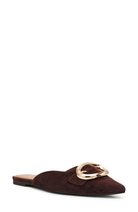 Women's Brown Flat Mules & Slides | Nordstrom