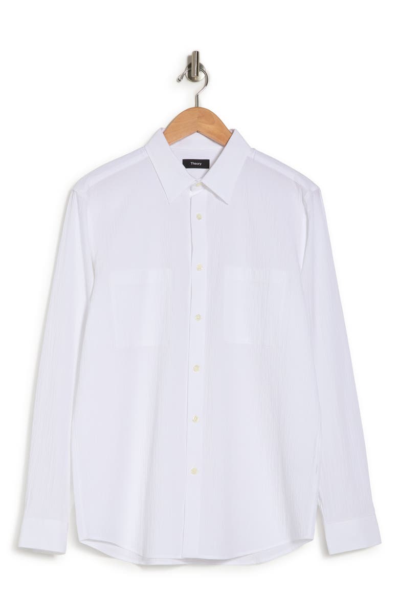 Theory Irving 2P Spring Ripstop Shirt, Alternate, color, White