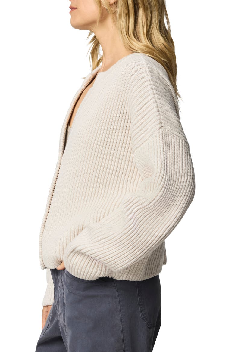 Alexandra V-Neck Cardigan, Alternate, color, MOONSTONE