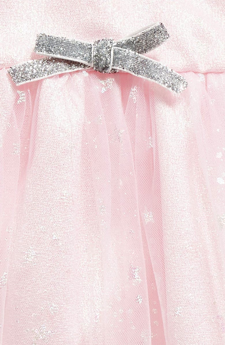 Rachel Riley Metallic Star Tulle Dress, Alternate, color,