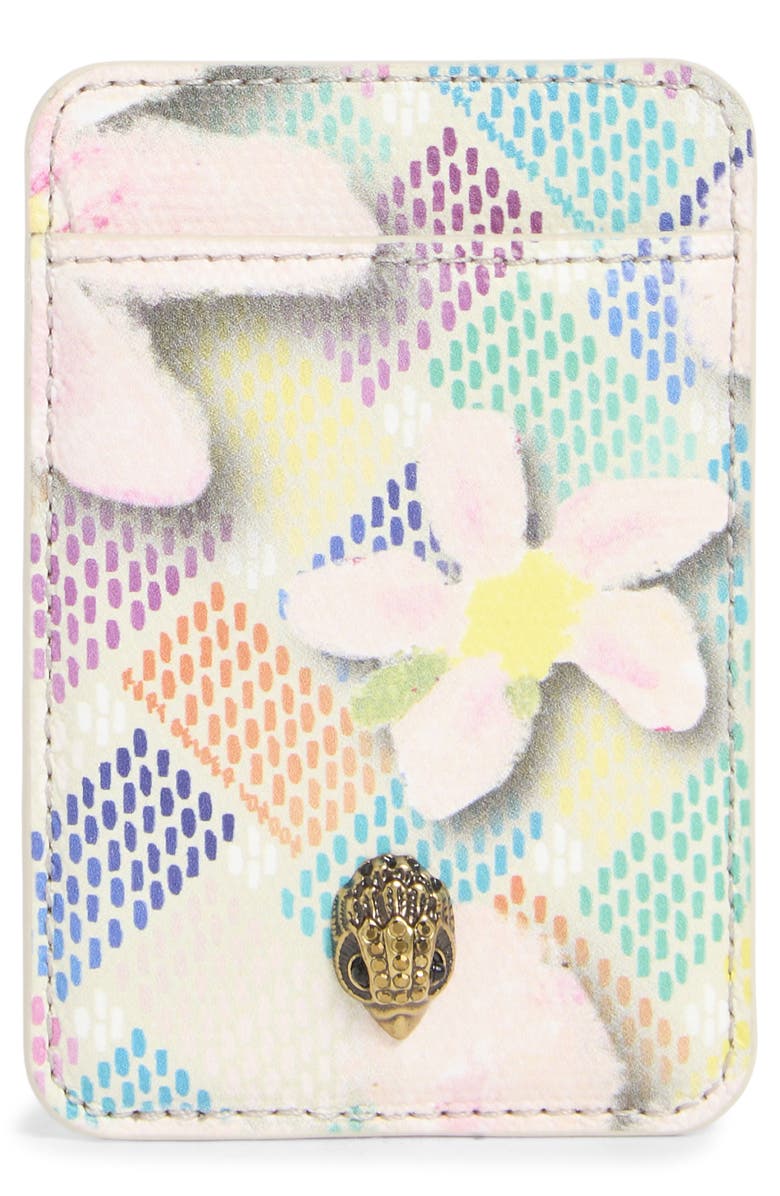Kurt Geiger London Leather Cardholder, Main, color, 
