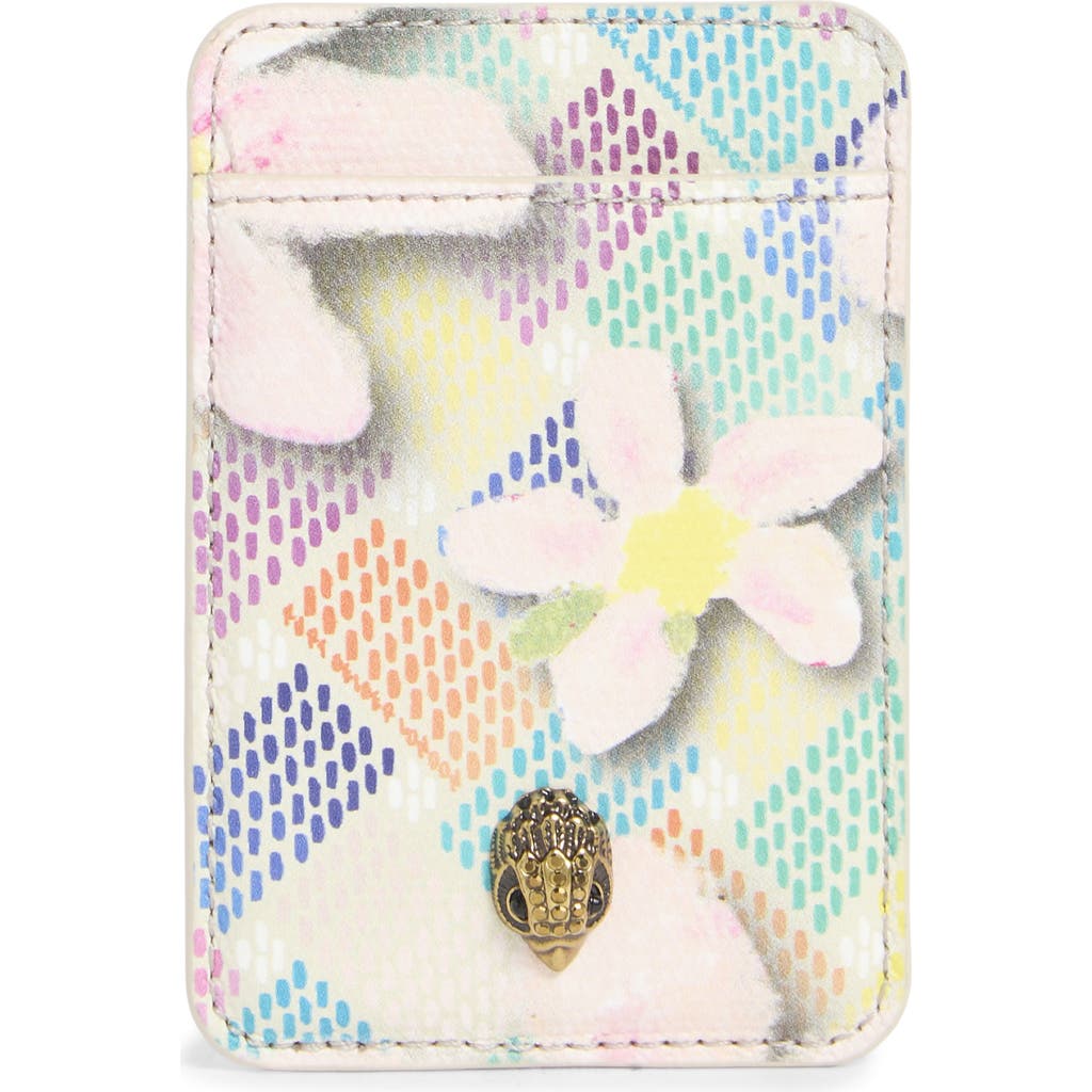 Kurt Geiger London Leather Cardholder In Multi