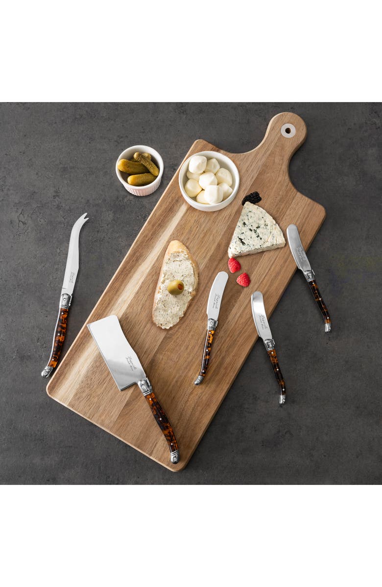 FRENCH HOME Laguiole 8-Piece Cheese Knife Set, Alternate, color,