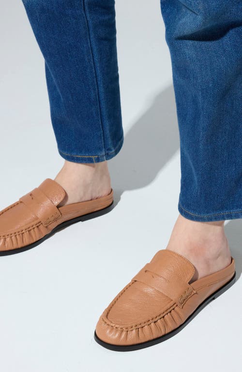 Yosi Samra Camden Penny Loafer Mule In Brown