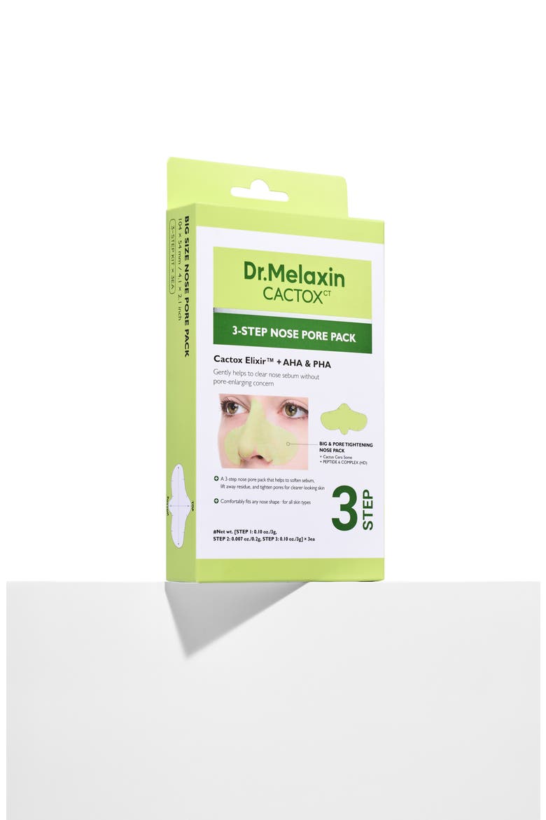 Cactox CT 3-Step Nose Pore Pack, Alternate, color, NO COLOR