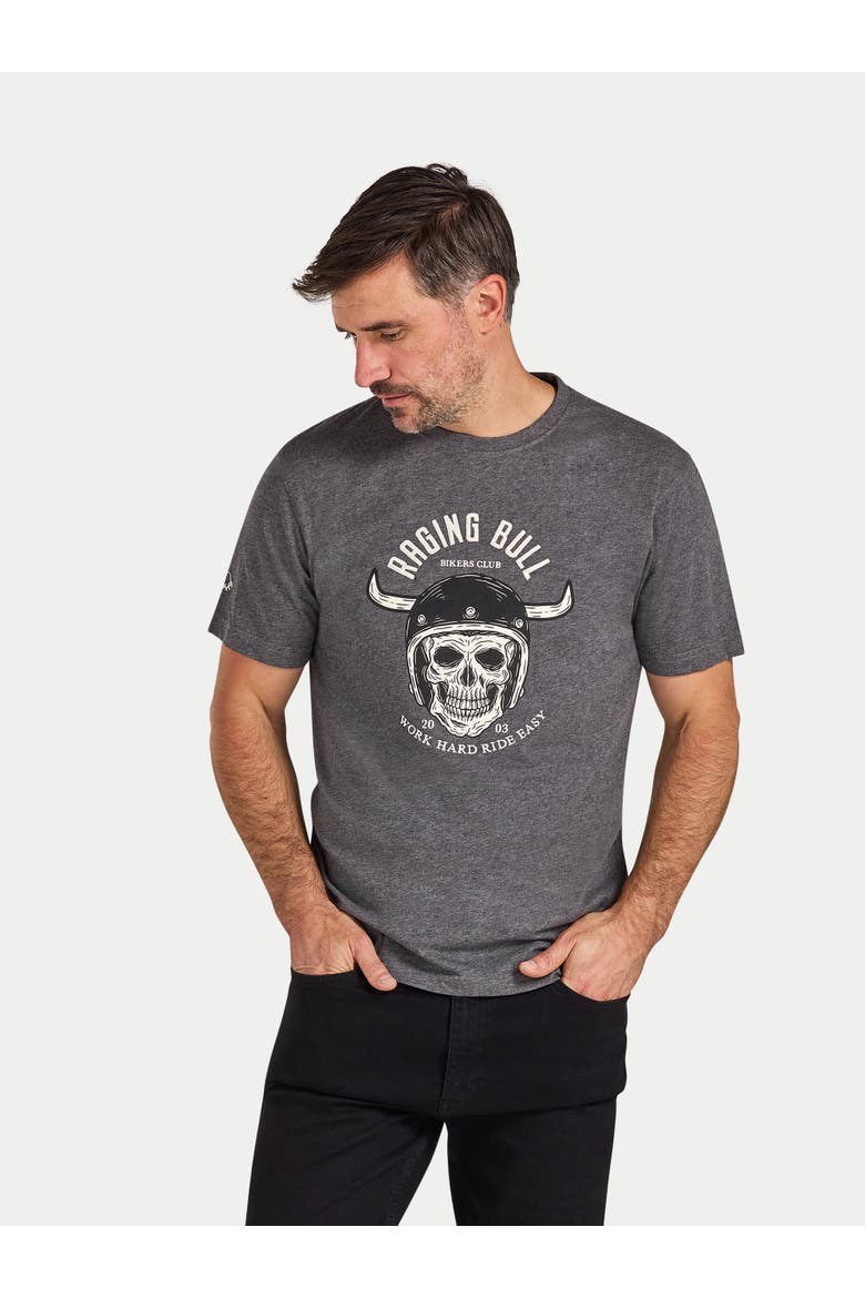 Work Hard Ride Easy T-Shirt, Alternate, color, Charcoal