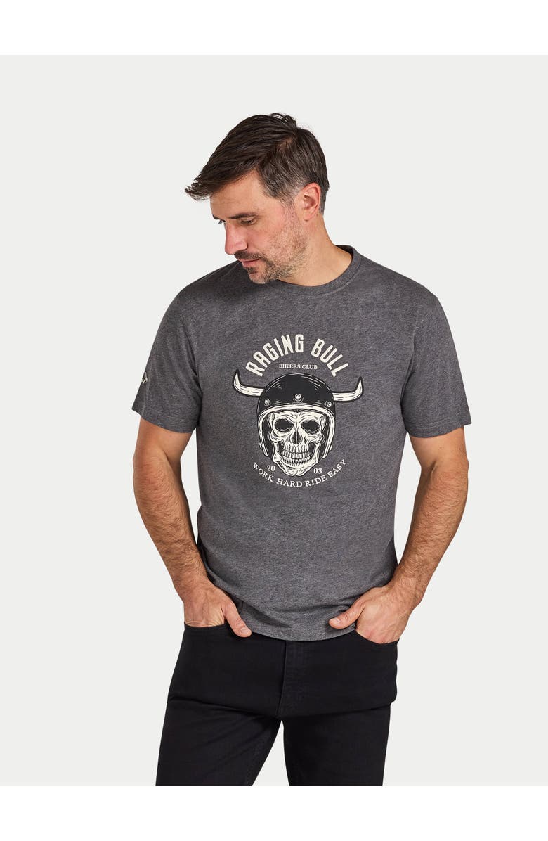 Raging Bull Work Hard Ride Easy T-Shirt, Alternate, color, Charcoal