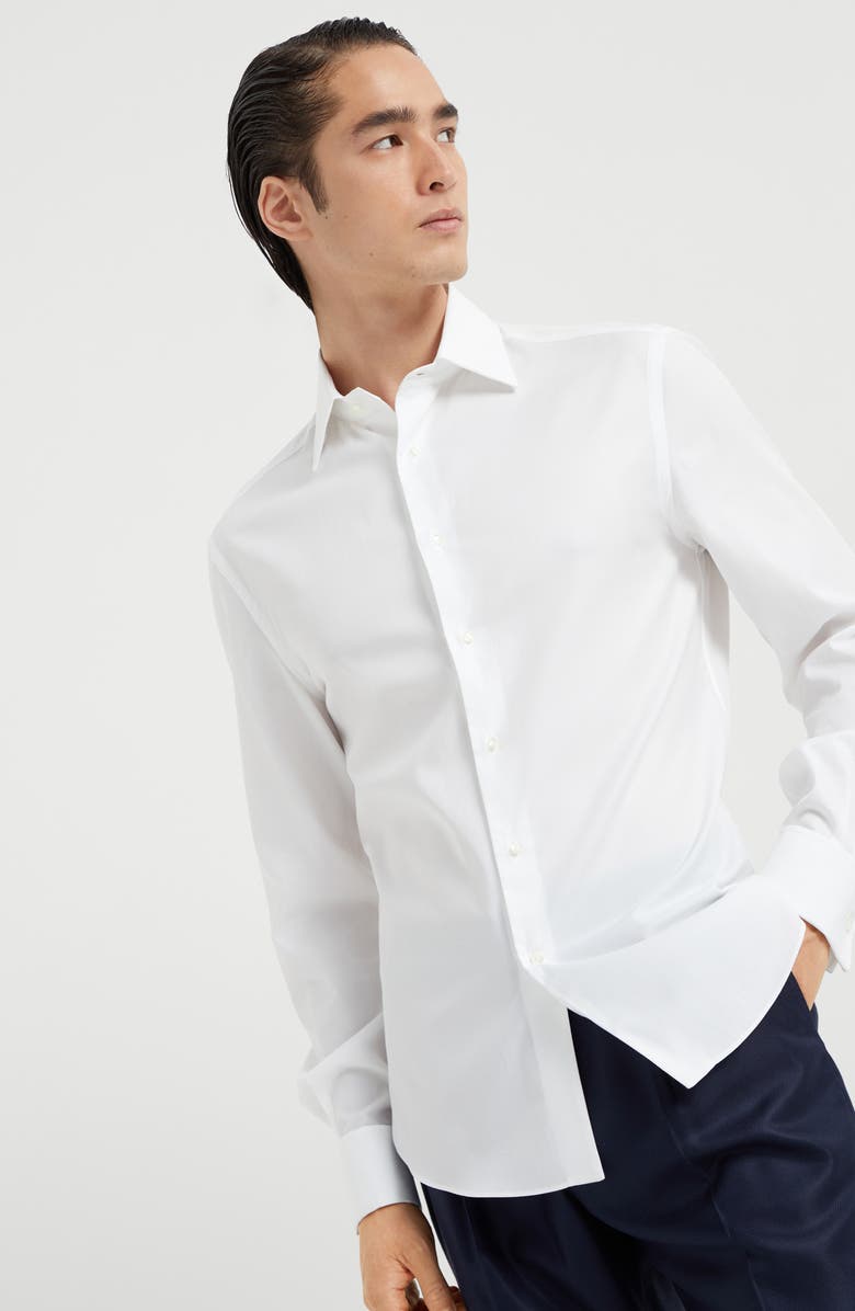 Brunello Cucinelli Tuxedo shirt, Alternate, color, 