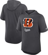 Nike Men's Nike Anthracite Cincinnati Bengals Tri-Blend Performance Hoodie T-Shirt