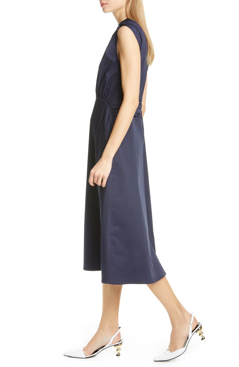 Sies Marjan Cotton Poplin A-Line Midi Dress, Alternate, color,