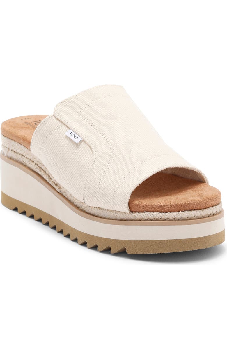 TOMS Adria Platform Wedge Sandal, Main, color, Natural