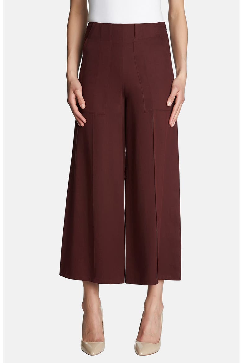 High Waist Culottes, Main, color, CHERRY NOIR