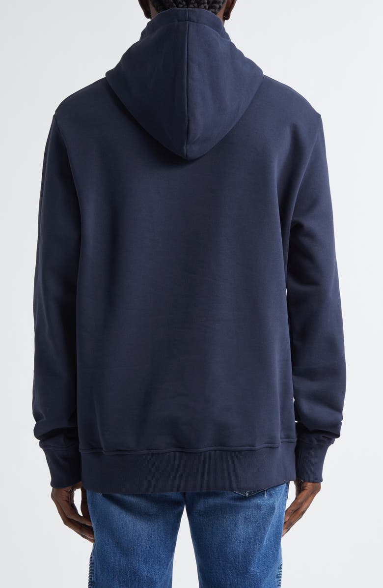 Balmain Gel Logo Hoodie, Alternate, color, Navy/ Multi