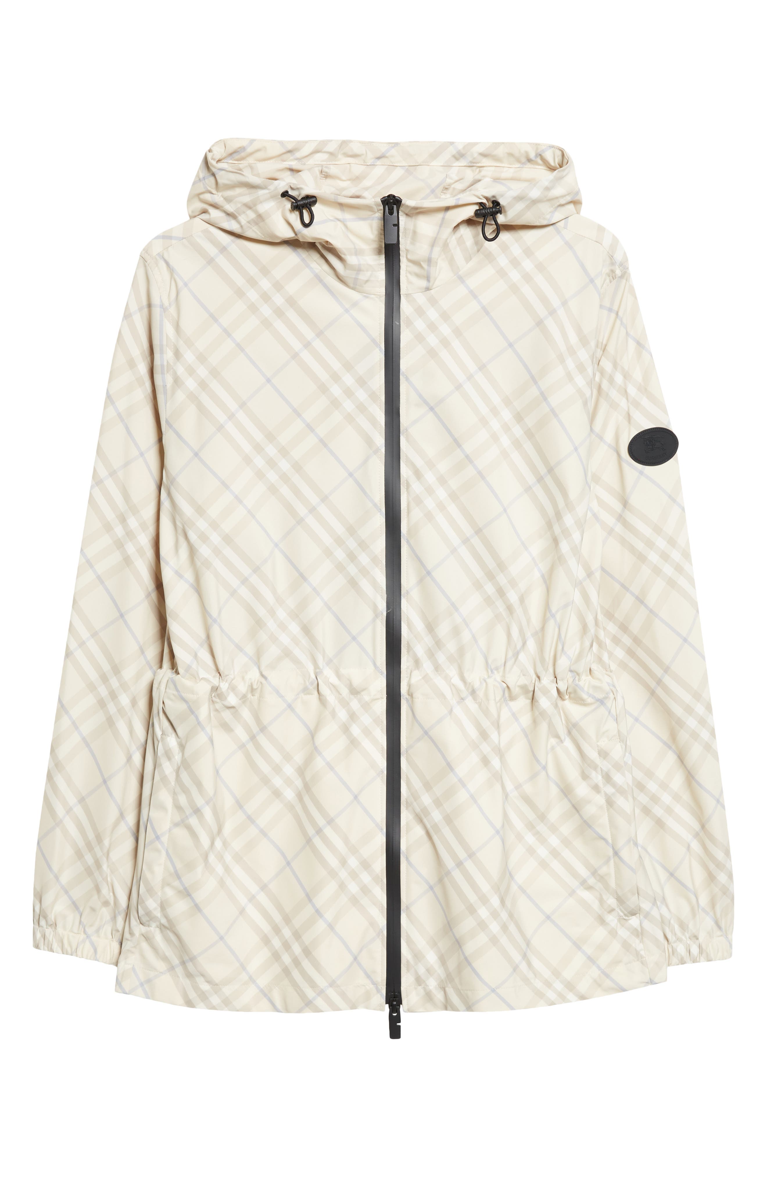 【美品】Burberry フード付きスプリングコート ホワイト38 Burberry Whitstable Lightweight Hooded Jacket (Women) | Nordstrom