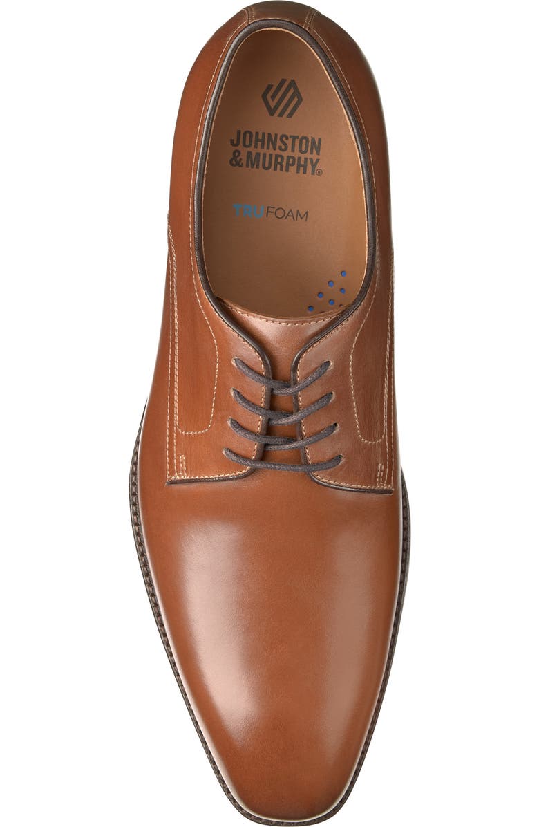 Johnston & Murphy Sullivan Plain Toe Derby, Alternate, color, Tan Italian Calfskin