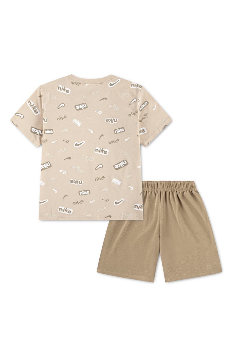 Nike Kids' Logo T-shirt & Shorts, Alternate, color, Khaki