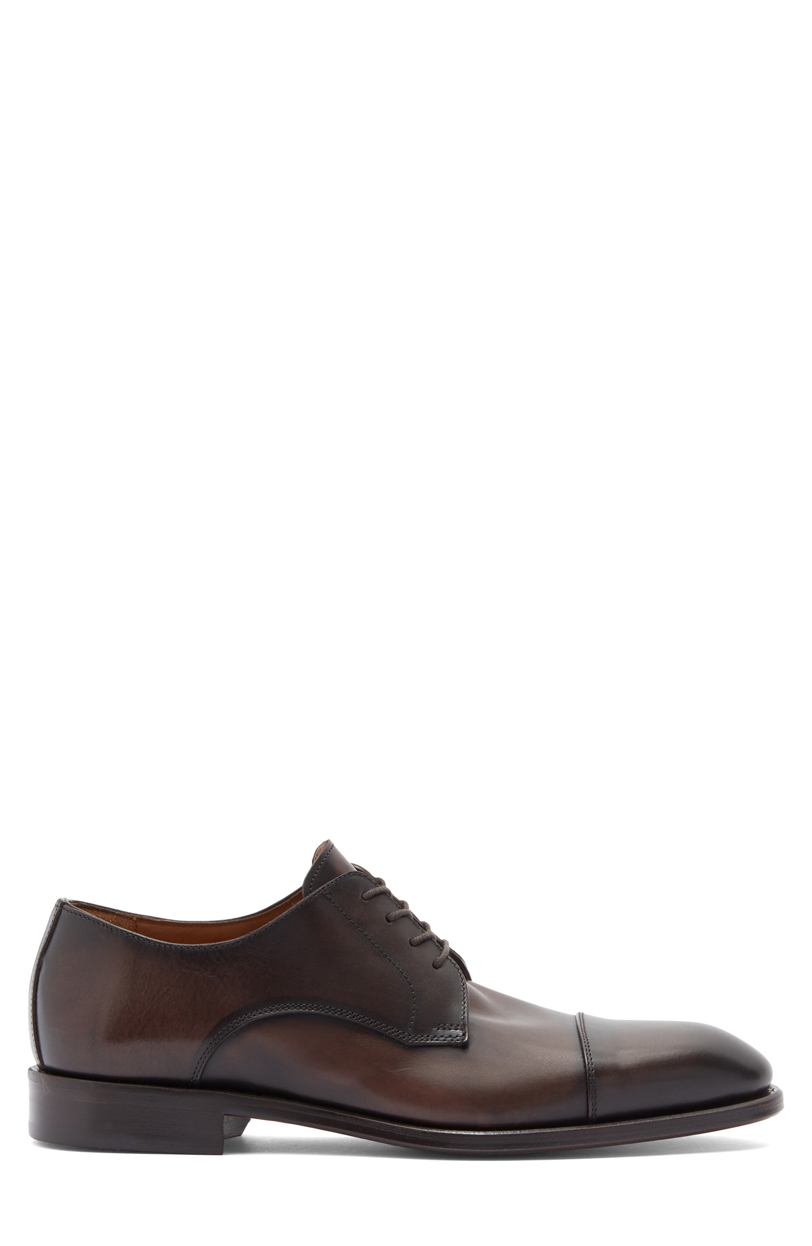 ANTONIO MAURIZI Cap Toe Derby, Alternate, color, Dark Brown