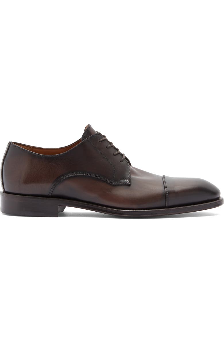 ANTONIO MAURIZI Cap Toe Derby, Alternate, color, Dark Brown